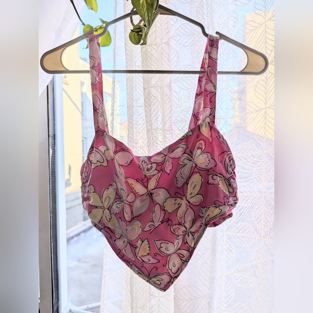 Butterfly Bandana Crop Top